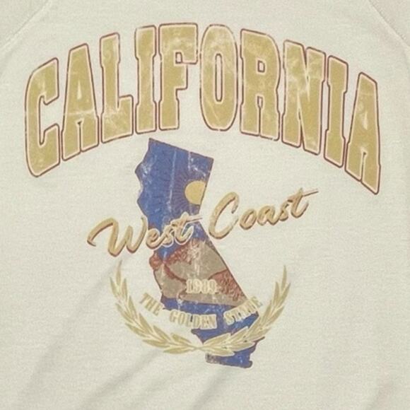 Altar’d State California Sweatshirt | Oversized Small | Cream | NWT - Picture 5 of 12